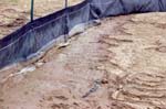 silt fence blown out